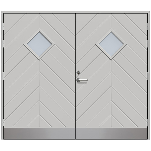 Slagport Saxtorp 2400 x 2000 mm, Ljusgrå, Cotswoldglas
