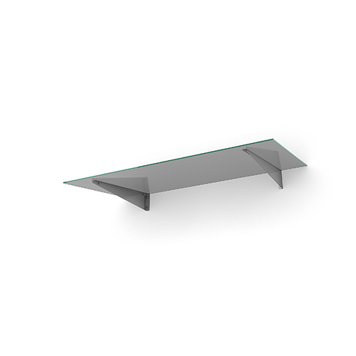Entrétak Easy Collection - Flat Flat Rostfritt Stål, Tonat glas, Flat Rostfritt Stål